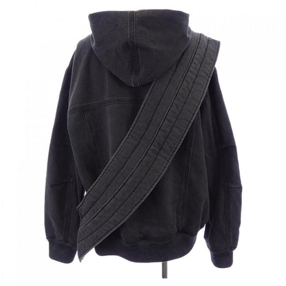 Louis Vuitton Zip Thro Denim Hoodie with Sash and Patch — view 2