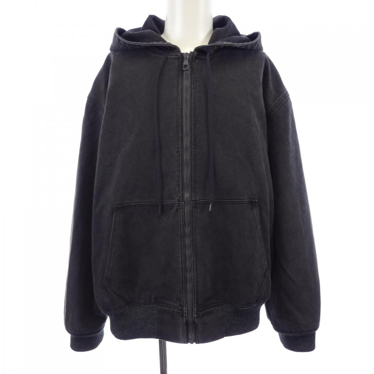 Louis Vuitton Zip Thro Denim Hoodie with Sash and Patch — view 7