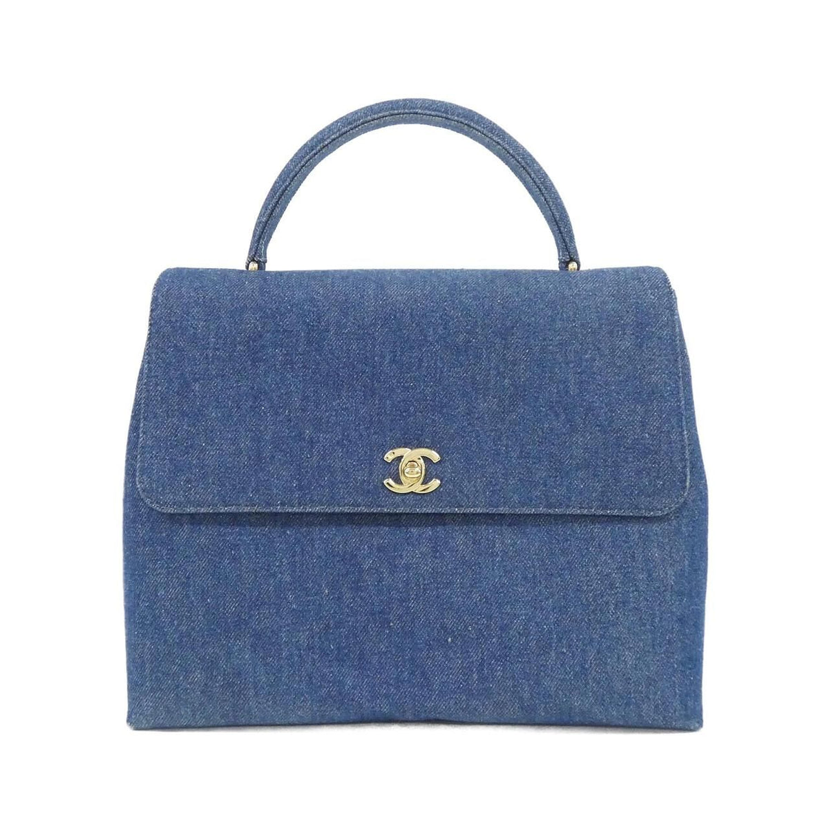 Chanel Vintage Bag Handbag Blue