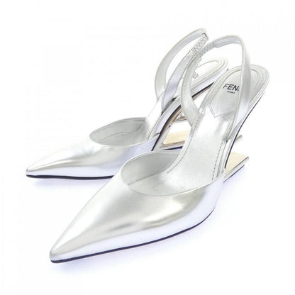 Fendi Pumps Heel Silver — view 3