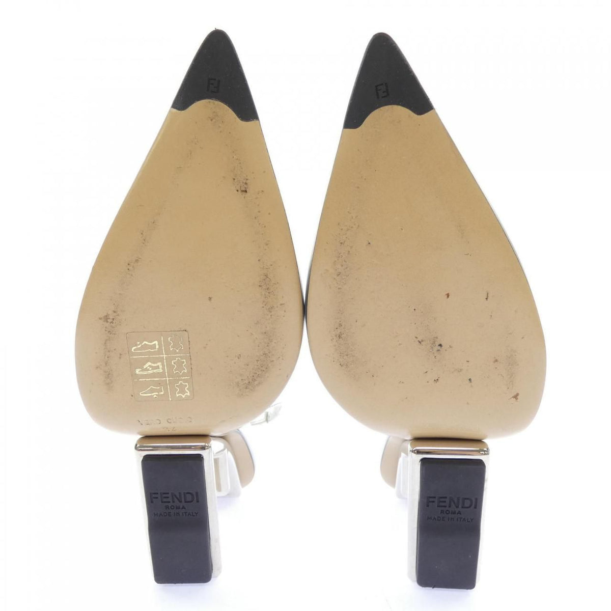 Fendi Pumps Heel Silver — view 4