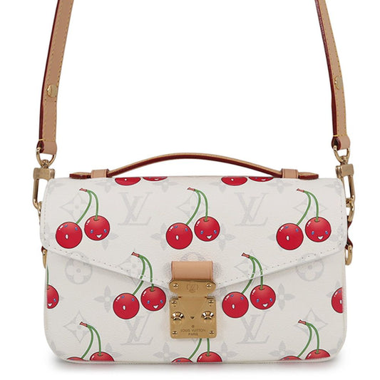 Louis Vuitton Shoulder Bag Monogram Cherry LV Takashi Murakami Pochette Metis