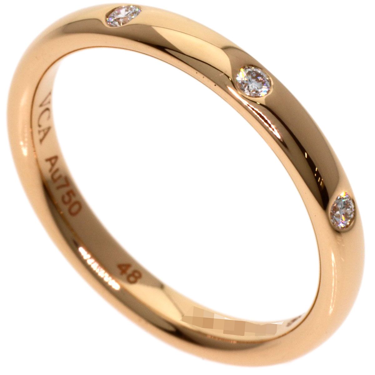 Van Cleef & Arpels Tandormont Diamond 48 Ring 18K Pink Gold
