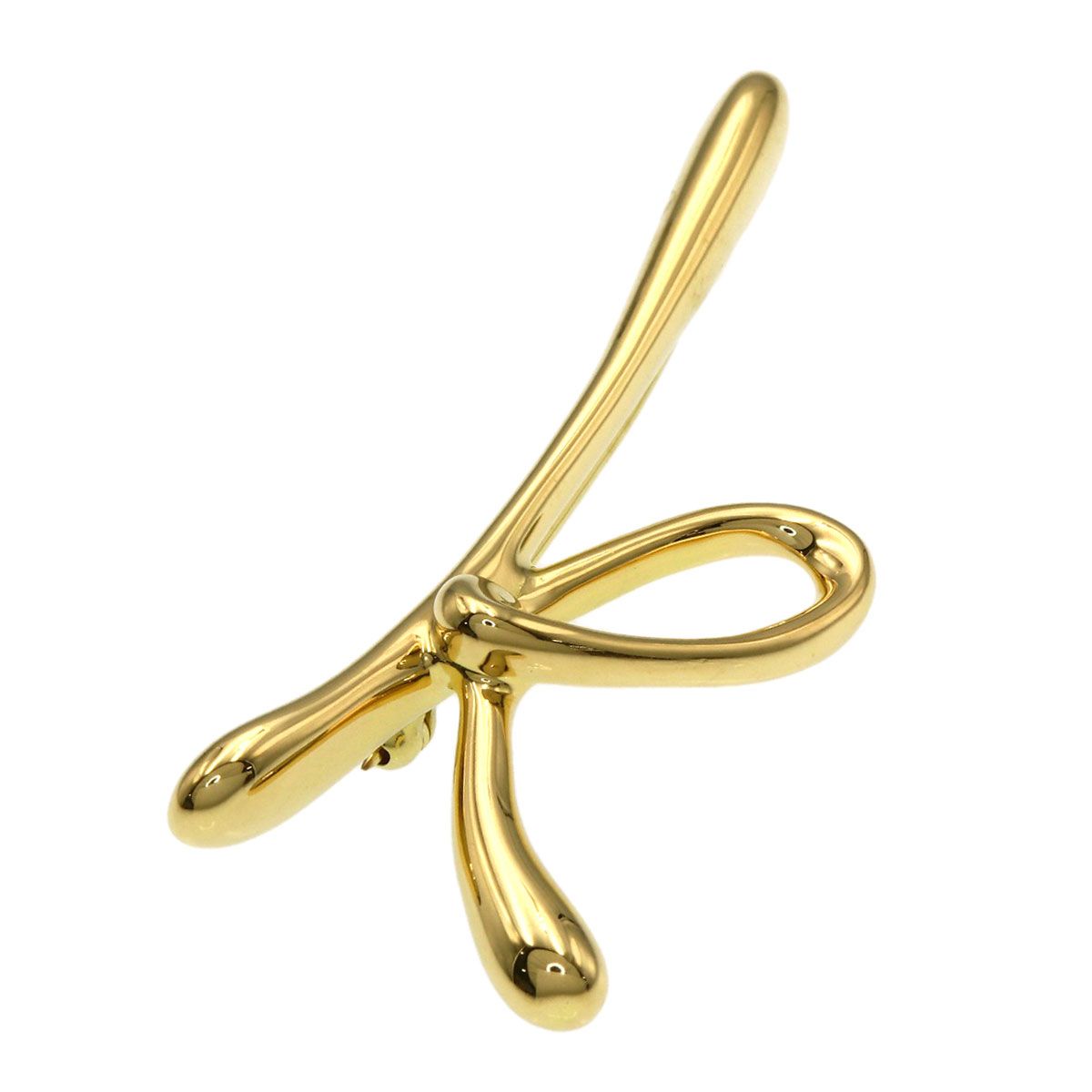 Tiffany & Co Initial Brooch 18K Yellow Gold