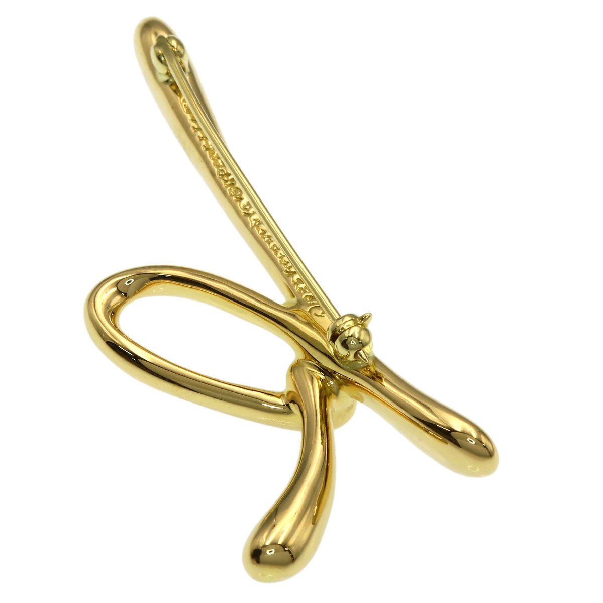 Tiffany & Co Initial Brooch 18K Yellow Gold — view 2