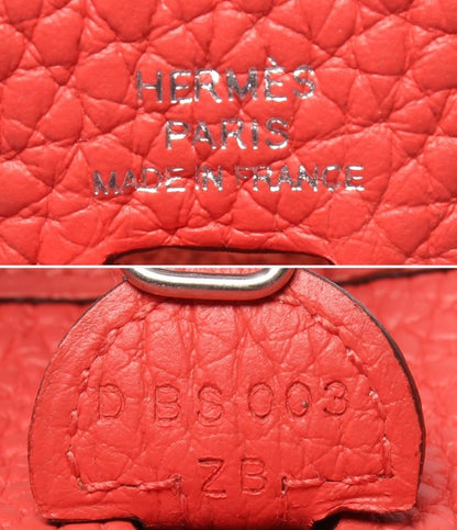 Hermes Shoulder Bag Silver Crossbody Taurillon Clemence Evelyne TPM — view 4