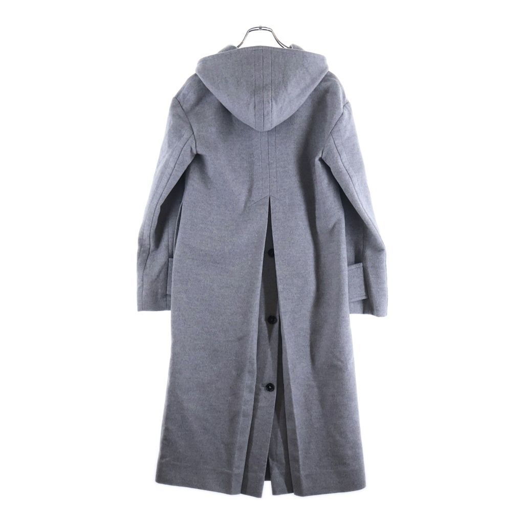 Loewe Hooded Wool Coat Gray — view 2