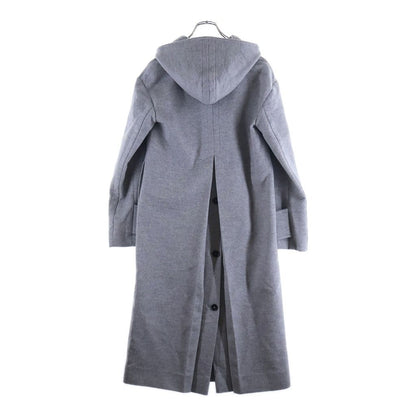 Loewe Hooded Wool Coat Gray — view 2