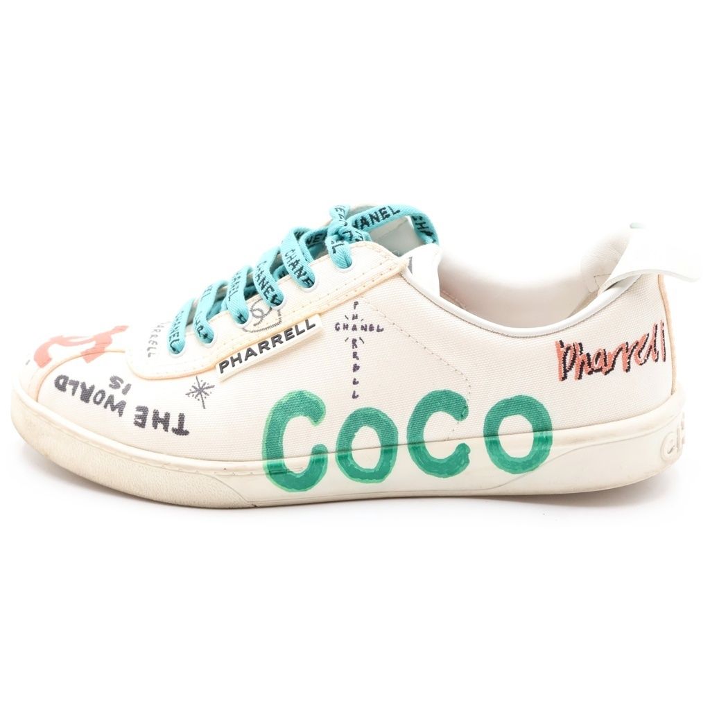 Chanel Pharrell Williams CC Logo Paint Sneaker
