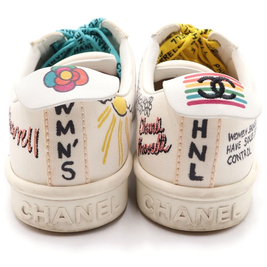Chanel Pharrell Williams CC Logo Paint Sneaker — view 3