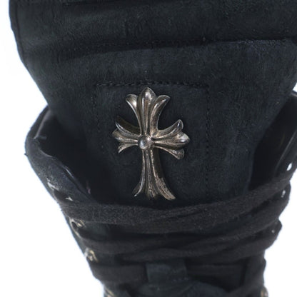 Chrome Hearts Rick Owens Geobasket CH Cross Decoration Leather High-Top Sneakers — view 6