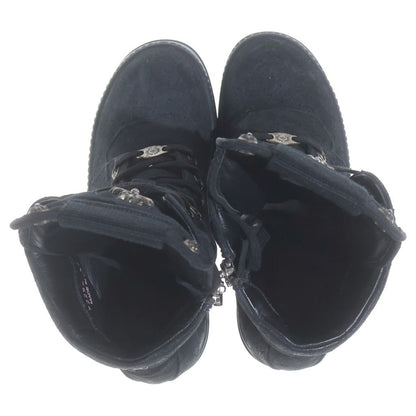 Chrome Hearts Rick Owens Geobasket CH Cross Decoration Leather High-Top Sneakers — view 4