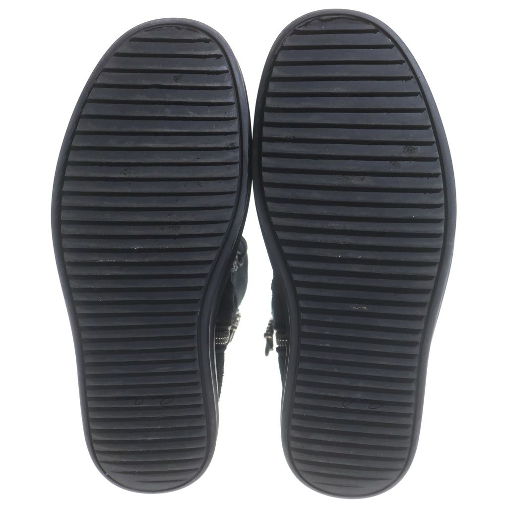 Chrome Hearts Rick Owens Geobasket CH Cross Decoration Leather High-Top Sneakers — view 5
