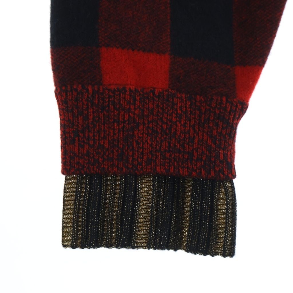 Louis Vuitton Wool Graphic Check Cardigan Black — view 4