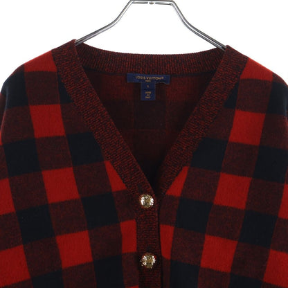 Louis Vuitton Wool Graphic Check Cardigan Black — view 3