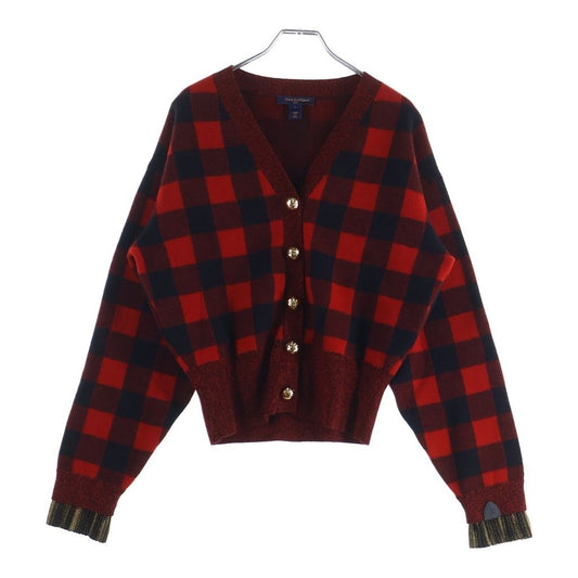 Louis Vuitton Wool Graphic Check Cardigan Black