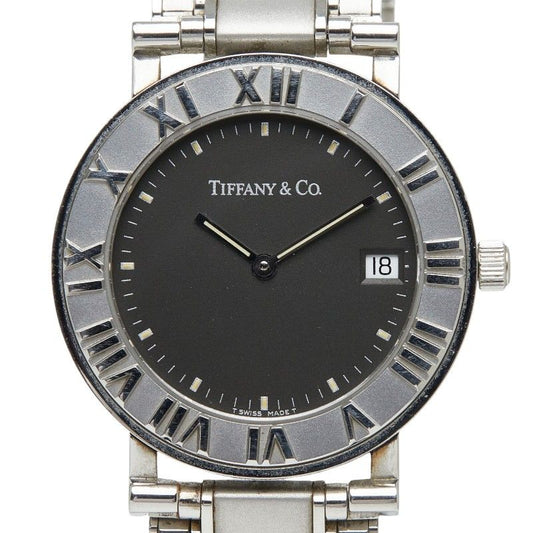 Tiffany & Co Atlas Watch Black Stainless Steel