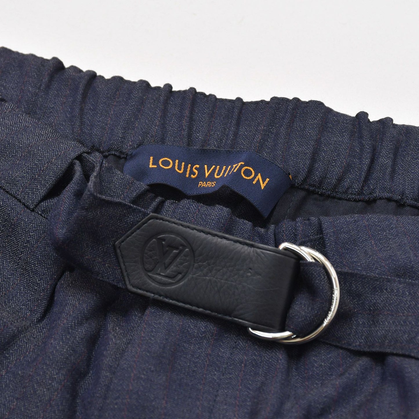 Louis Vuitton Trousers Shirred Haw Easy Pants Navy — view 3