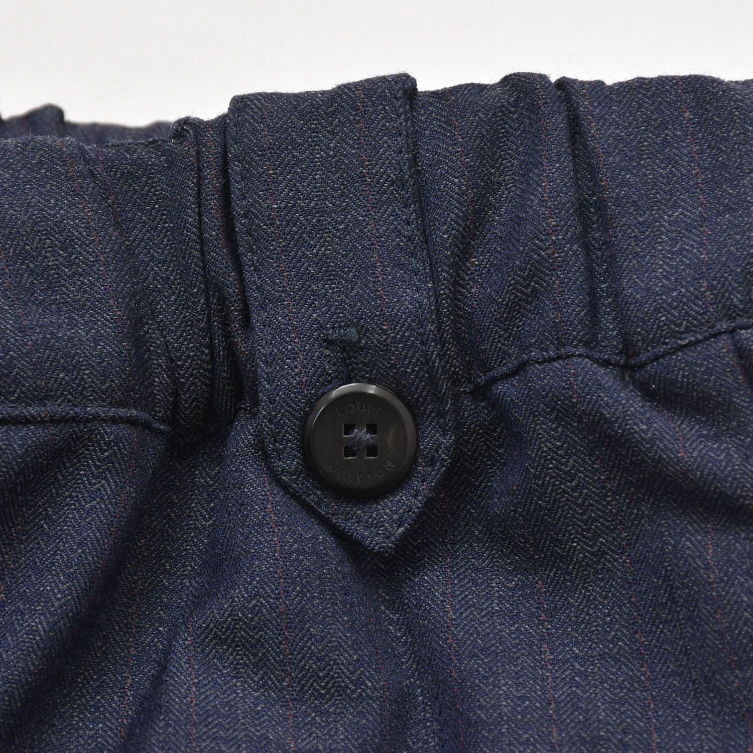 Louis Vuitton Trousers Shirred Haw Easy Pants Navy — view 5
