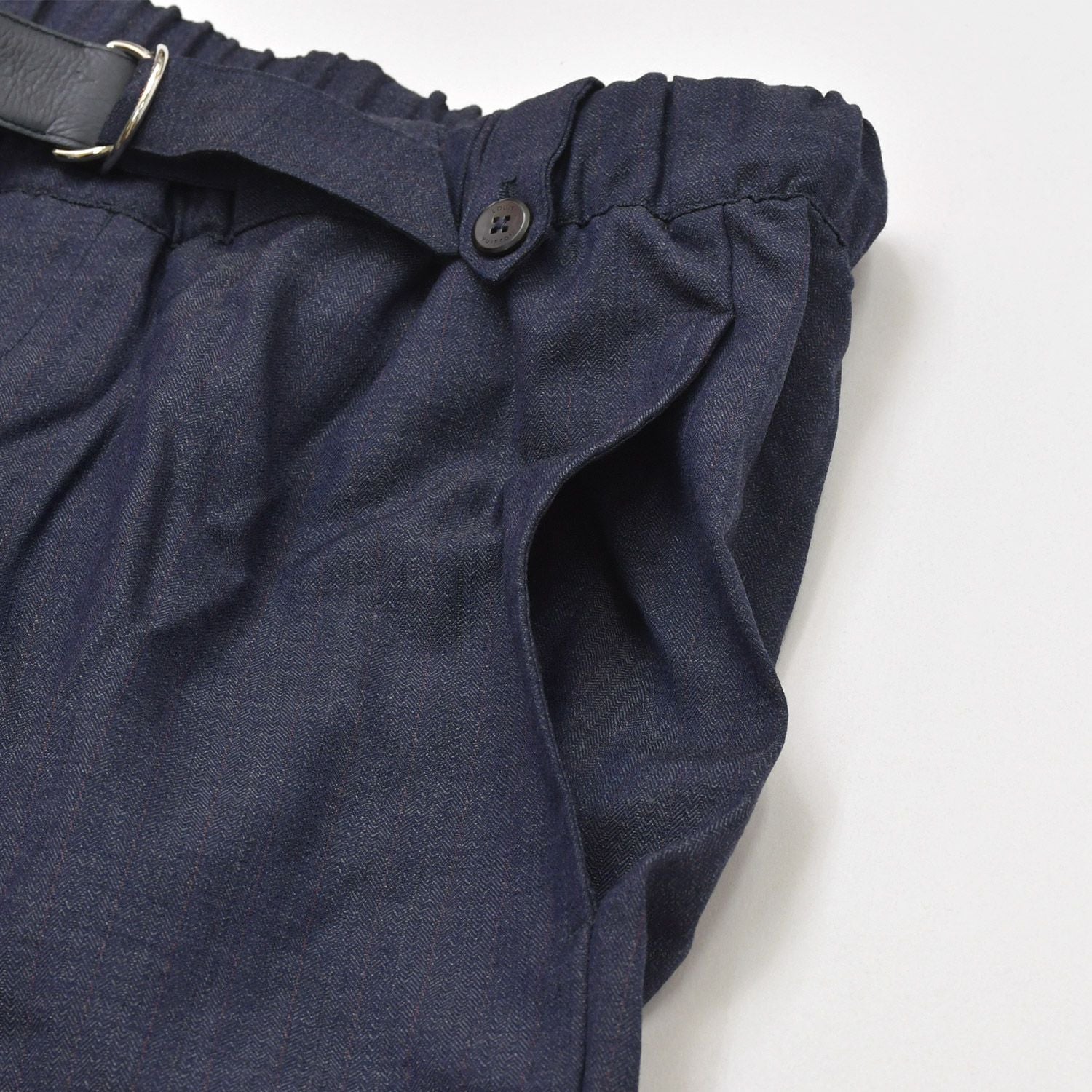 Louis Vuitton Trousers Shirred Haw Easy Pants Navy — view 4