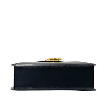 Cartier 2-Way Shoulder Bag Leather Panthère Black Handle Simple Adult — view 3