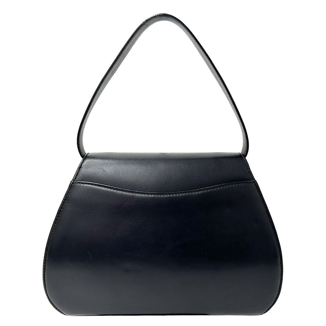 Cartier 2-Way Shoulder Bag Leather Panthère Black Handle Simple Adult — view 2