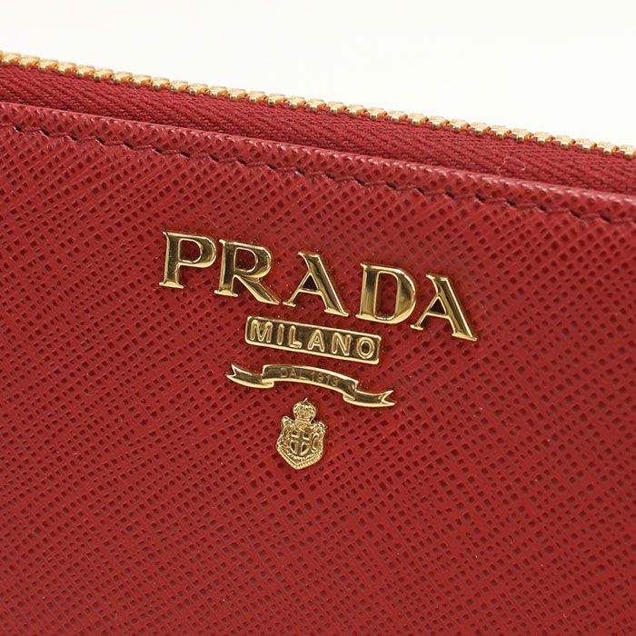 Prada Zip Around Saffiano Leather Wallet — view 4