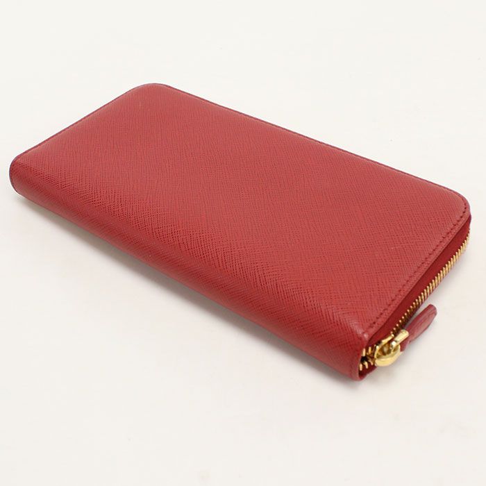 Prada Zip Around Saffiano Leather Wallet — view 2