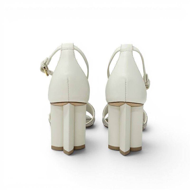 Louis Vuitton Silhouette Line Monogram Sandals Shoes Canvas Leather Light Gray — view 5