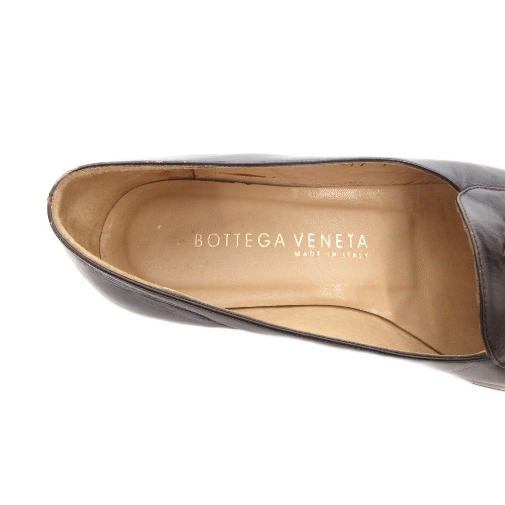 Bottega Veneta Loafers Slip on Intrecciato Leather Brown 35 — view 6