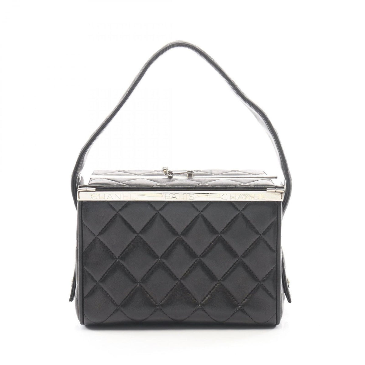 Chanel Handbag Quilted Black Lambskin