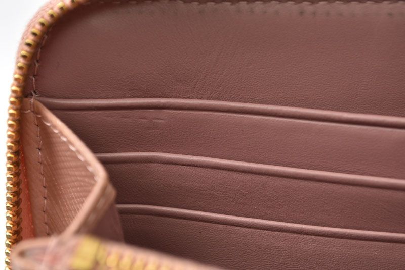 Prada Wallet Zip Around Pink Beige Rose Biju — view 8