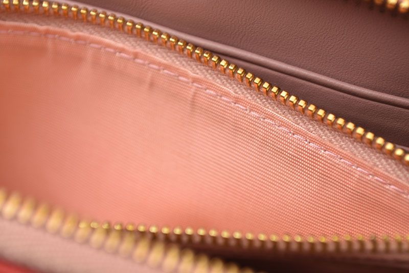 Prada Wallet Zip Around Pink Beige Rose Biju — view 7