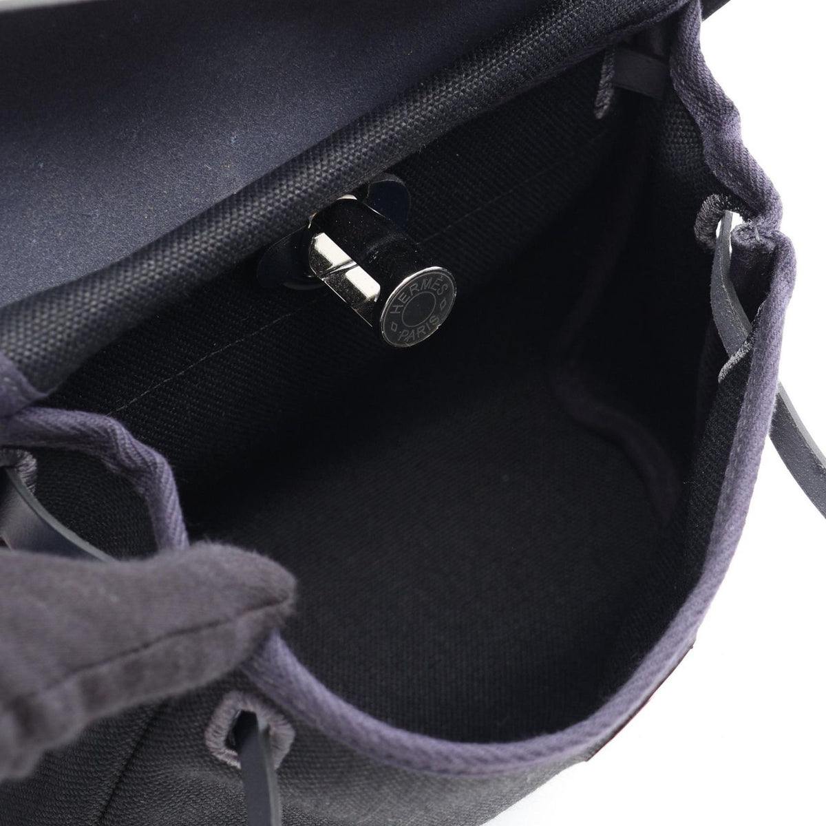 Hermes Shoulder Bag Herbag Zip Mini Blue New Black — view 3