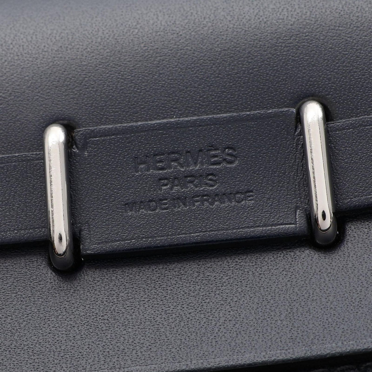 Hermes Shoulder Bag Herbag Zip Mini Blue New Black — view 4