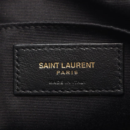 Saint Laurent Paris Shoulder Bag Lou Monogram Black Leather — view 4