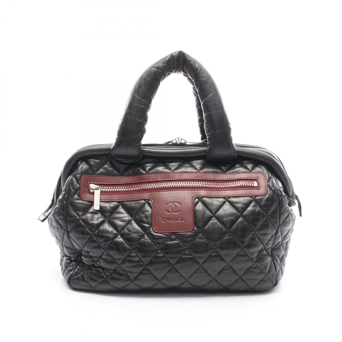 Chanel Tote Bag Coco Cocoon Black Lambskin Cocoo Bowling