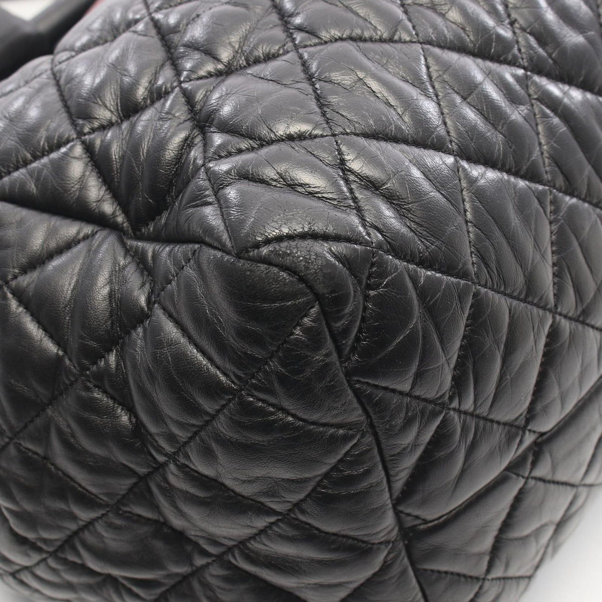 Chanel Tote Bag Coco Cocoon Black Lambskin Cocoo Bowling — view 6