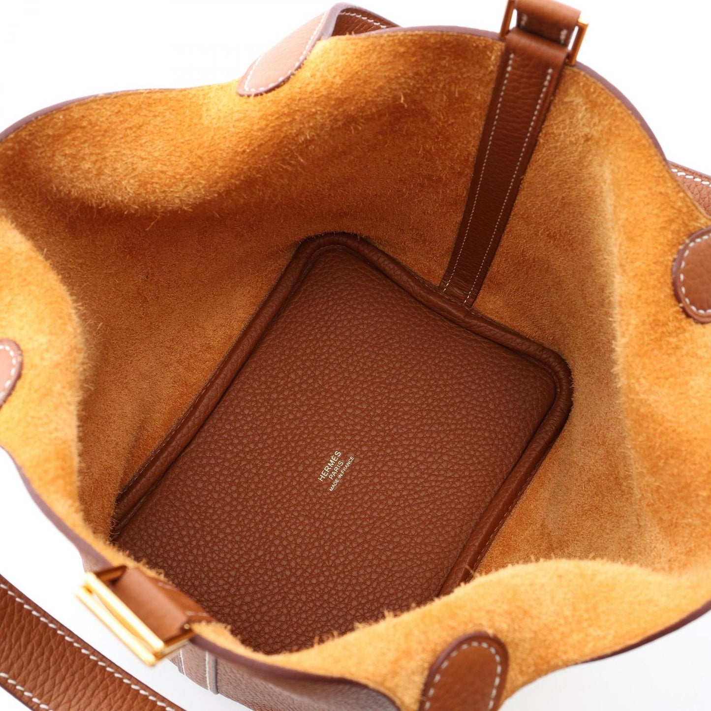 Hermes Handbag Picotin Lock PM Gold Leather — view 3