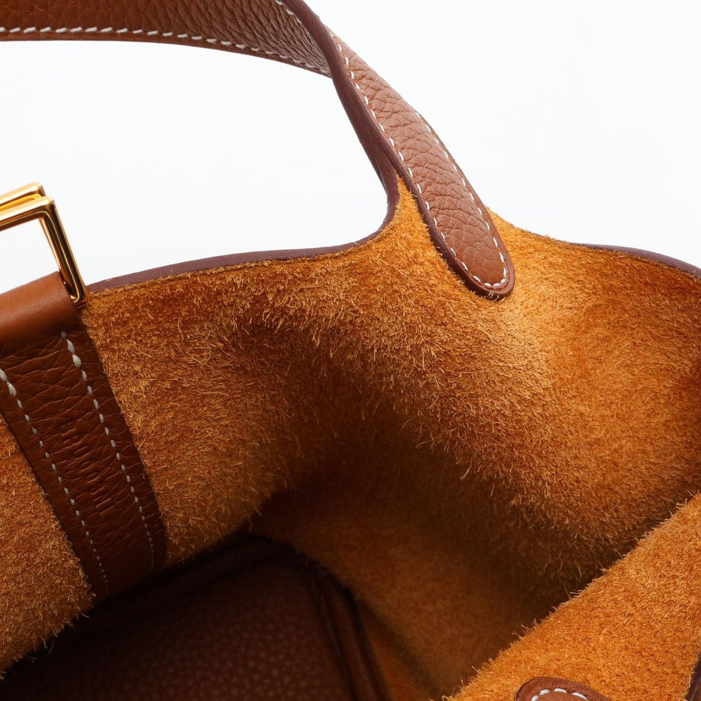 Hermes Handbag Picotin Lock PM Gold Leather — view 7