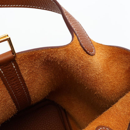 Hermes Handbag Picotin Lock PM Gold Leather — view 7