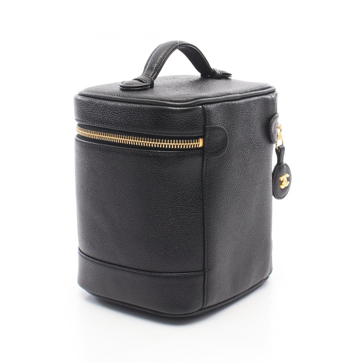 Chanel Handbag CC Logo Black Caviar Leather — view 2