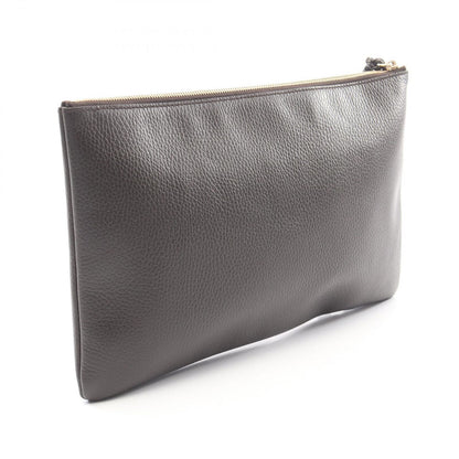 Gucci Clutch Bamboo Dark Brown Leather Tassel — view 2