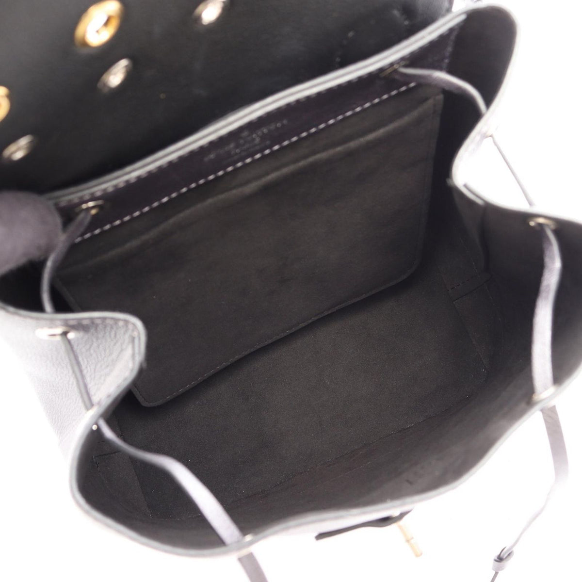 Louis Vuitton Backpack Lockme Metallic Gray Leather — view 3