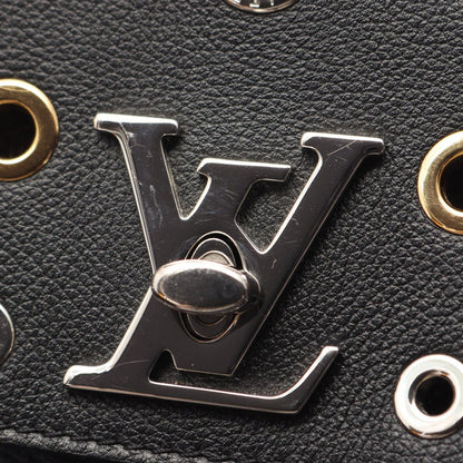 Louis Vuitton Backpack Lockme Metallic Gray Leather — view 8