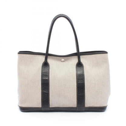 Hermes Tote Bag Garden Party PM Ecru Black