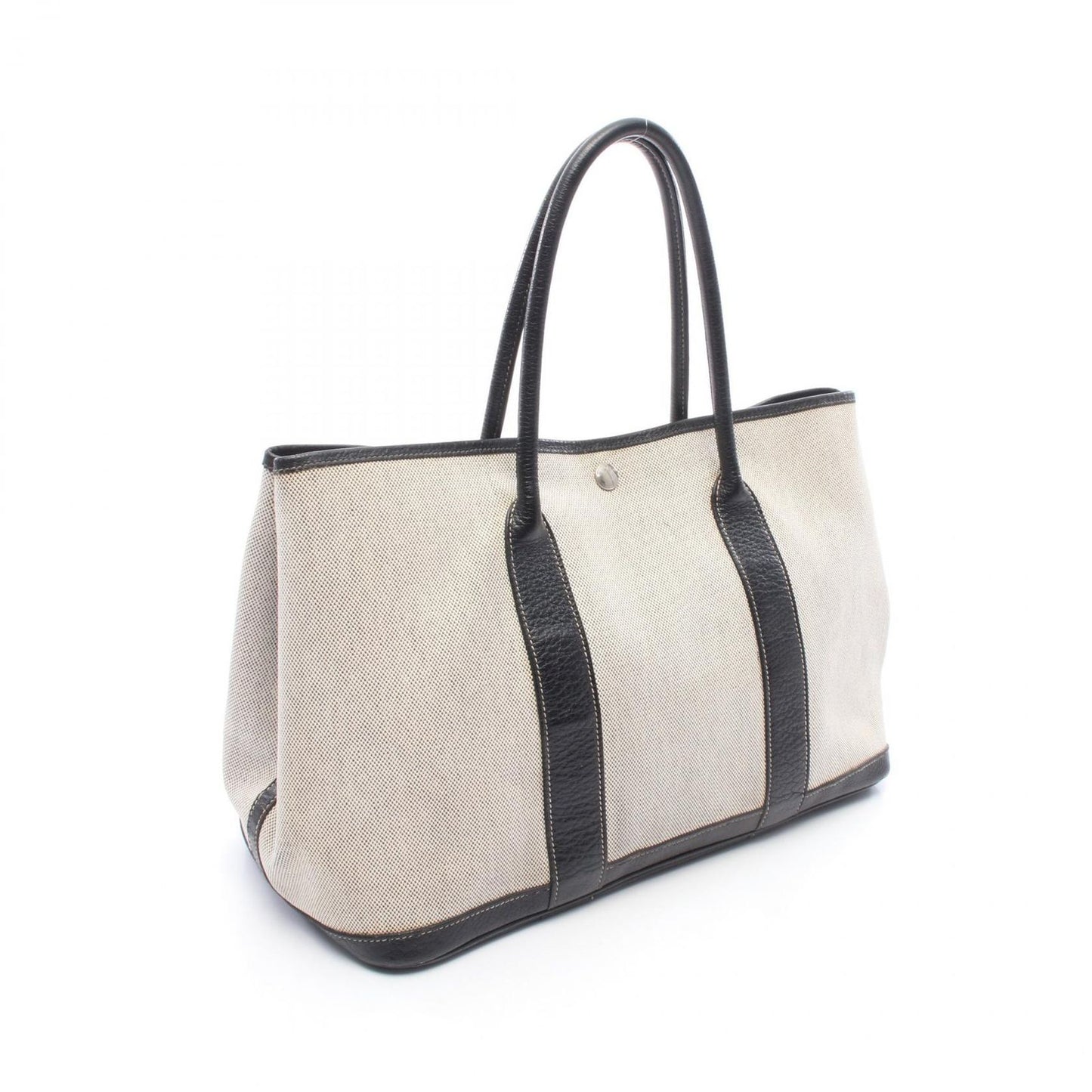 Hermes Tote Bag Garden Party PM Ecru Black — view 2