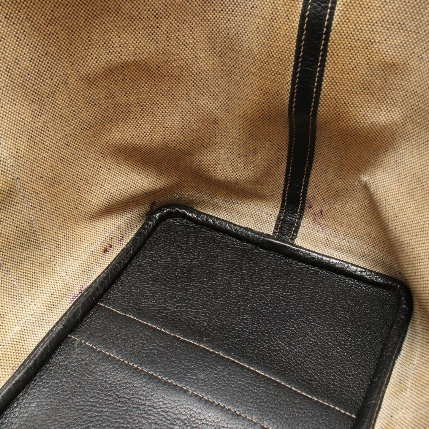 Hermes Tote Bag Garden Party PM Ecru Black — view 6
