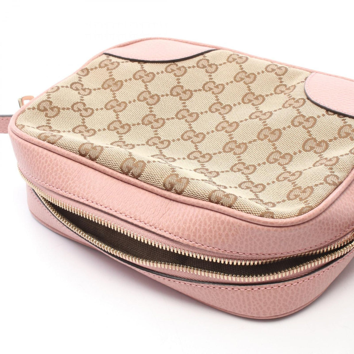 Gucci Shoulder Bag Bree GG Canvas Beige Pink — view 5
