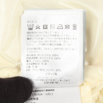 Moncler Down Jacket Sorbier Long Vest Eco Fur Switch Beige Coat — view 4